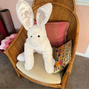 Bearington Baby Collection Plush Jumbo White Bunny 23” Weighted